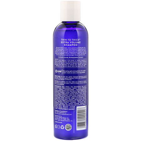 洗髮, 護髮: Jason Natural, Thin to Thick, Extra Volume Shampoo, 8 fl oz (237 ml)