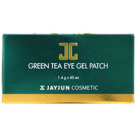 K美容面膜, 果皮: Jayjun Cosmetic, Green Tea Eye Gel Patch, 60 Patches, 1.4 g Each