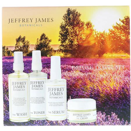 精美禮品套裝: Jeffrey James Botanicals, Deluxe Travel Set, 4 Piece Set