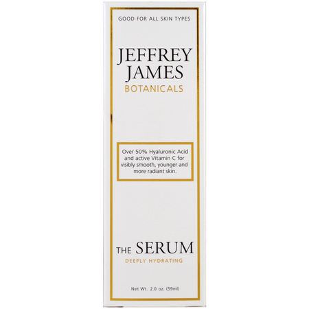 維生素C血清, 保濕: Jeffrey James Botanicals, The Serum, Deeply Hydrating, 2.0 oz (59 ml)