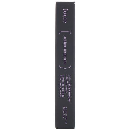 遮瑕膏, 臉部: Julep, Cushion Complexion, 5-in-1 Skin Perfector with Turmeric, Cashmere, 0.16 oz (4.6 g)