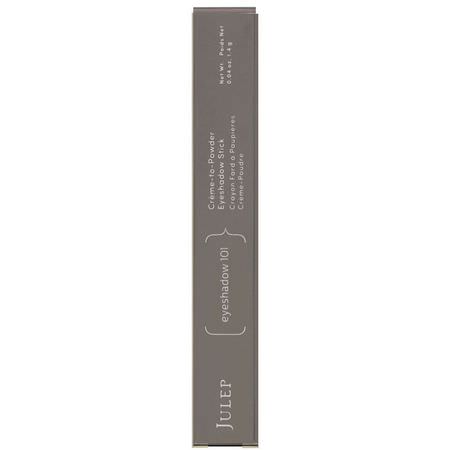 眼影, 眼睛: Julep, Eyeshadow 101, Creme-to-Powder Eyeshadow Stick, Slate Shimmer, 0.04 oz (1.4 g)