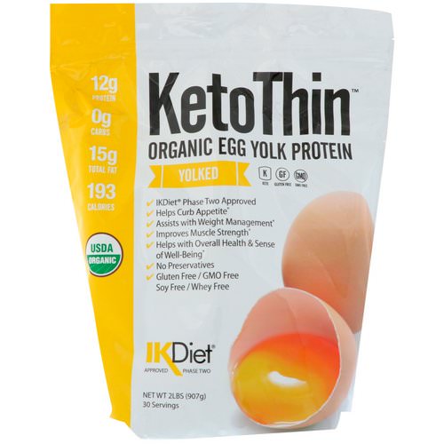 Julian Bakery, Keto Thin, Organic Egg Yolk Protein, Yolked, 2 lbs (907 g) Review