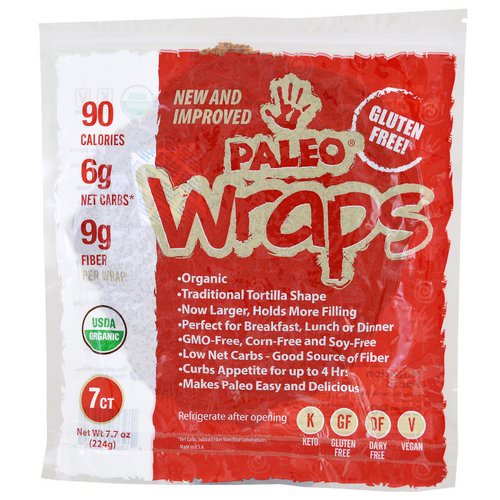 Julian Bakery, Organic Paleo Wraps, 7 Wraps, 7.7 oz (224 g) Review
