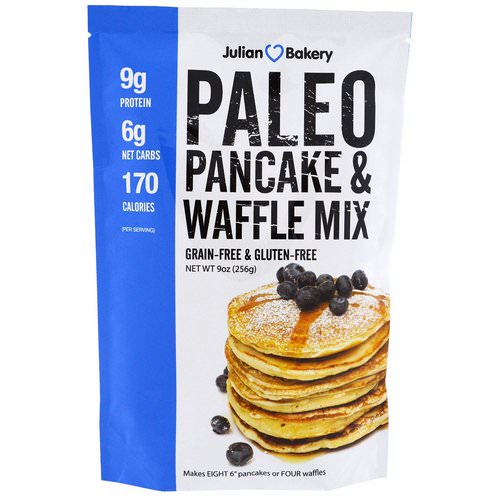 Julian Bakery, Paleo Pancakes and Waffle Mix, 9 oz (256 g) Review