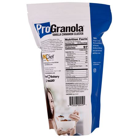 穀物, 格蘭諾拉麥片: Julian Bakery, Pro Granola, Vanilla Cinnamon Cluster, 1.22 lbs (555 g)