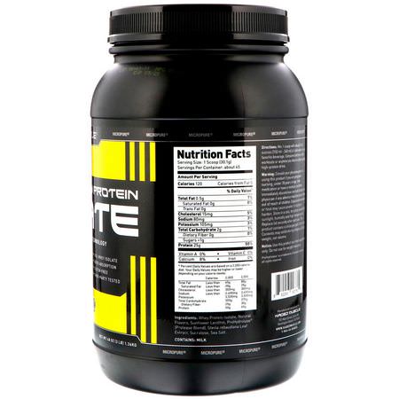 乳清蛋白, 運動營養: Kaged Muscle, MicroPure Whey Protein Isolate, Vanilla, 3 lbs (1.36 kg)