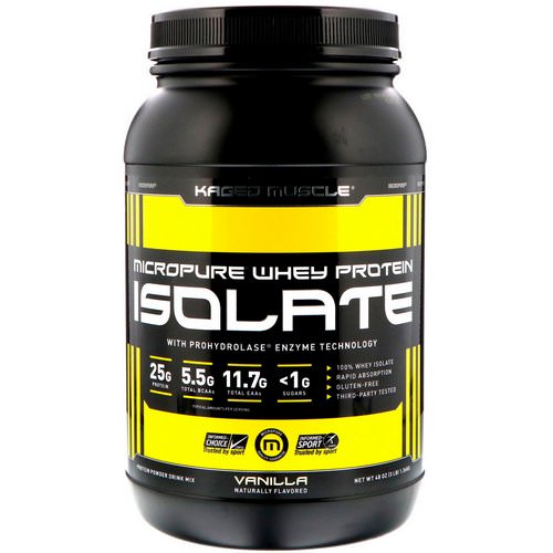 Kaged Muscle, MicroPure Whey Protein Isolate, Vanilla, 3 lbs (1.36 kg) Review