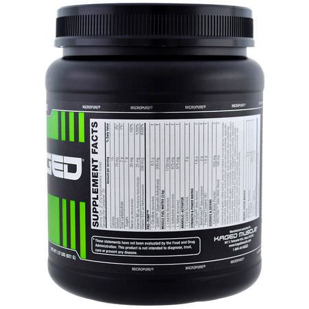 L-瓜氨酸, 氨基酸: Kaged Muscle, Pre-Kaged, Pre-Workout Primer, Krisp Apple, 1.37 lbs (621 g)