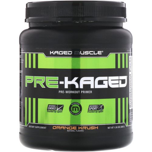 Kaged Muscle, Pre-Kaged, Pre-Workout Primer, Orange Krush, 1.30 lb (588 g) Review