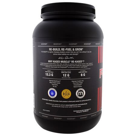 Kaged Muscle Whey Protein Isolate Condition Specific Formulas - 乳清蛋白, 運動營養