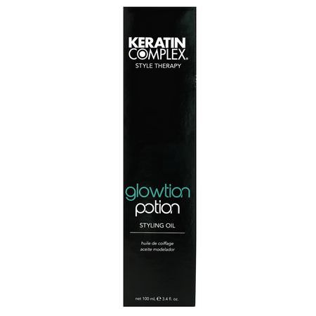 血清, 髮油: Keratin Complex, Glowtion Potion Styling Oil, 3.4 fl oz (100 ml)