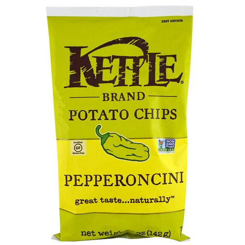 Kettle Foods, Potato Chips, Pepperoncini, 5 oz (142 g) Review