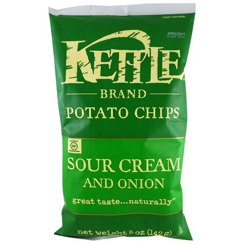 Kettle Foods, Potato Chips, Sour Cream and Onion, 5 oz (142 g) Review