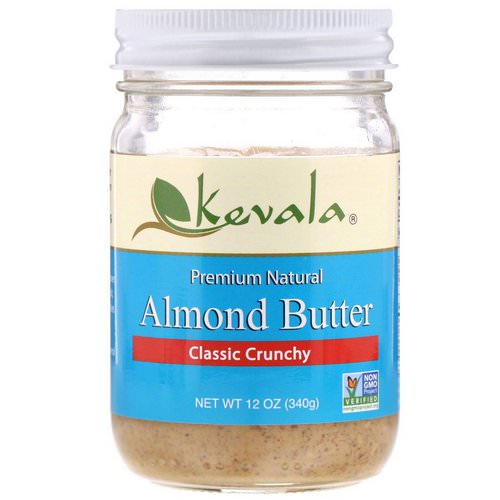 Kevala, Almond Butter, Classic Crunchy, 12 oz (340 g) Review