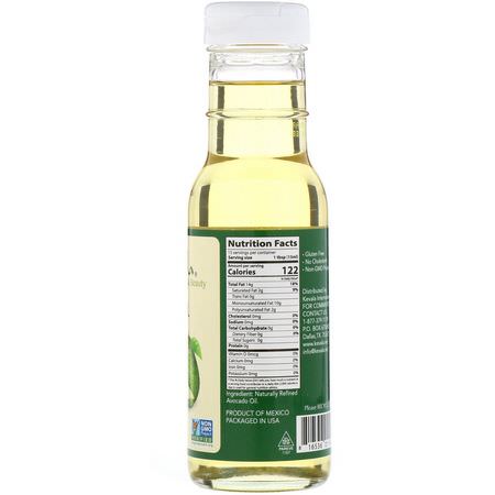 鱷梨油, 醋: Kevala, Avocado Oil, 8 fl oz (236 ml)