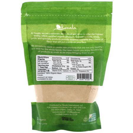 瑪咖, 順勢療法: Kevala, Organic Raw Maca Powder, 16 oz (454 g)