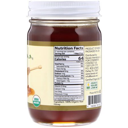 蜂蜜甜甜餅: Kevala, Organic Raw Oaxaca Honey, 16 oz (454 g)