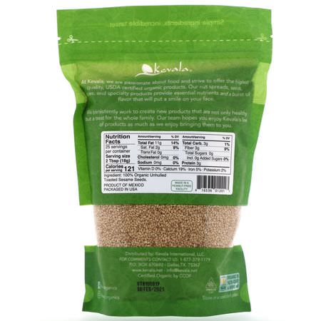 種子, 堅果: Kevala, Organic Toasted Sesame Seeds, Unhulled, 16 oz (454 g)