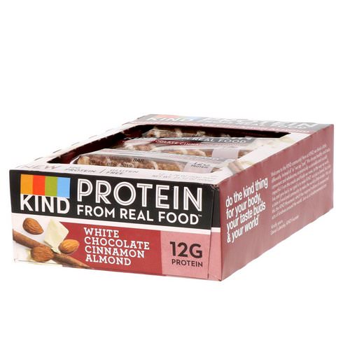 KIND Bars, Protein Bars, White Chocolate Cinnamon Almond, 12 Bars, 1.76 oz (50 g) Each Review