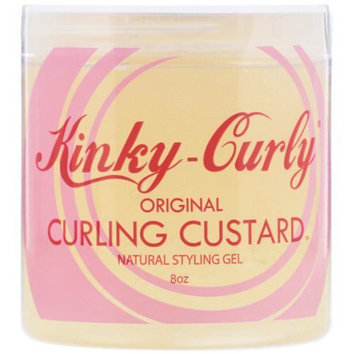 Kinky-Curly, Original Curling Custard, Natural Styling Gel, 8 oz Review