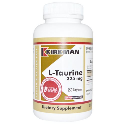 Kirkman Labs, L-Taurine, 325 mg, 250 Capsules Review