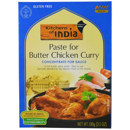 Kitchens of India, Kitchens of India, Paste for Butter Chicken Curry, Concentrate for Sauce, 3.5 oz (100 g), 3.5 oz (100 g) Review