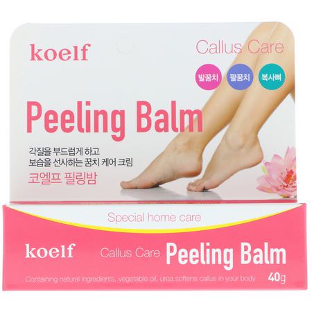 K-Beauty足部護理: Koelf, Callus Care Peeling Balm, 40 g