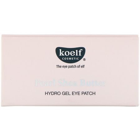 K美容面膜, 果皮: Koelf, Pearl Shea Butter, Hydro Gel Eye Patch, 60 Patches