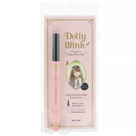 眼線液, 眼睛: Koji, Dolly Wink, Liquid Eyeliner, Deep Black, 0.2 fl oz (7 ml)