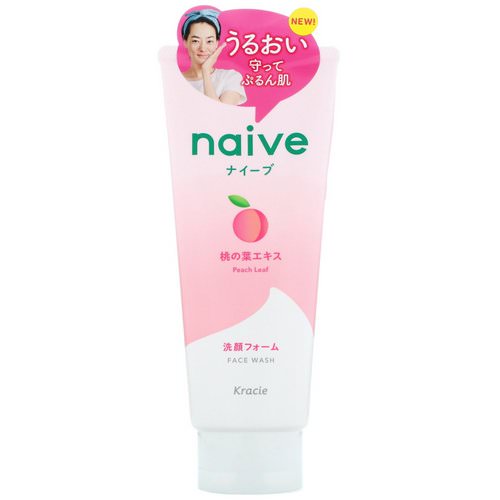 Kracie, Naive, Face Wash, Peach, 4.5 oz (130 g) Review