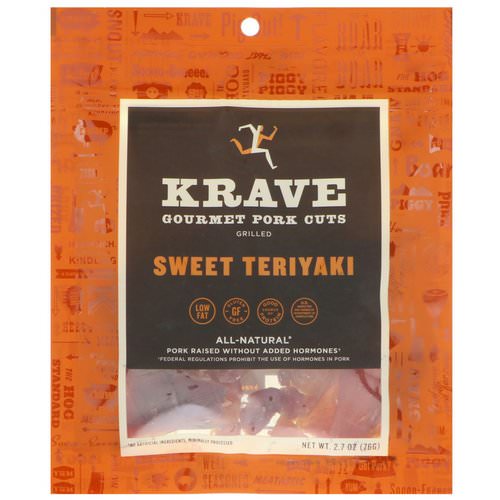 Krave, Gourmet Pork Cuts, Sweet Teriyaki, 2.7 oz (76 g) Review