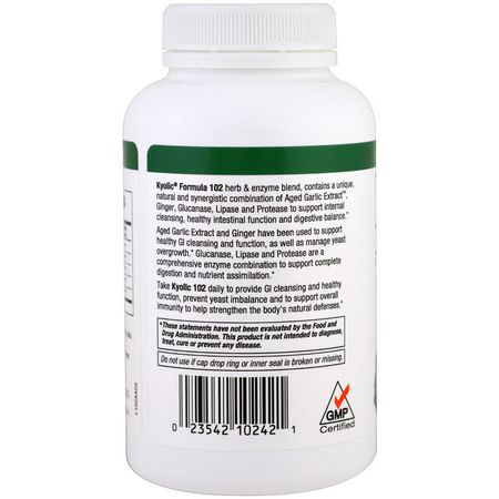 Kyolic Candida Yeast Formulas - 酵母菌, 念珠菌, 婦女健康, 補品