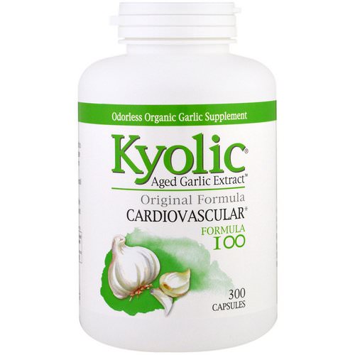 Kyolic, Aged Garlic Extract, Cardiovascular, Formula 100, 300 Capsules Review