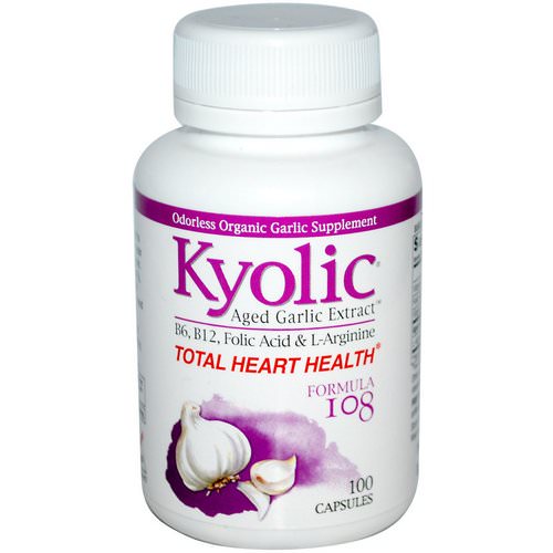 Kyolic, Total Heart Health, Formula 108, 100 Capsules Review