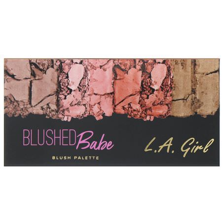 妝容, 腮紅: L.A. Girl, Blushed Babe Blush Palette, 0.14 oz (4 g) Each