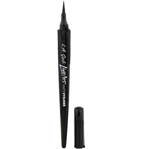 L.A. Girl, Line Art Matte Eyeliner Pen, Intense Black, 0.014 fl oz (0.4 ml) Review