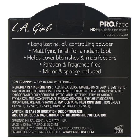 L.A. Girl Powder Setting Spray - 定型噴霧, 粉末, 面部, 化妝