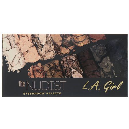 化妝禮品, 眼影: L.A. Girl, The Nudist Eyeshadow Palette, 0.035 oz (1 g) Each