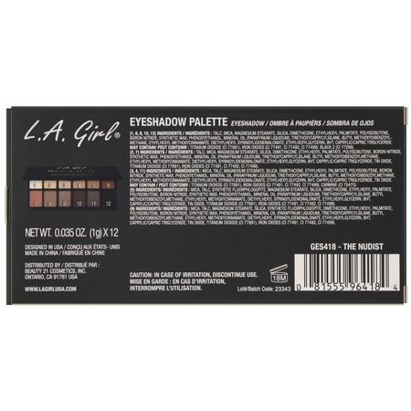 L.A. Girl Eyeshadow Makeup Gifts - 化妝禮品, 眼影, 眼睛, 化妝