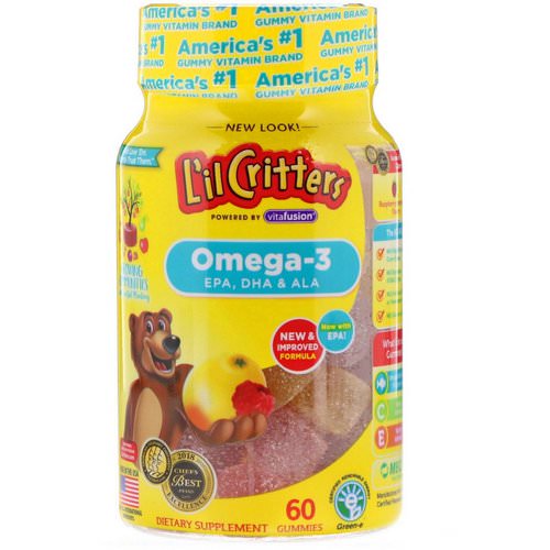 L'il Critters, Omega-3, Raspberry-Lemonade Flavors, 60 Gummies Review