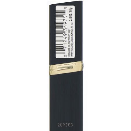 唇膏, 嘴唇: L'Oreal, Colour Riche Matte Lipstick, 808 Matte-Cademia, .13 oz (3.6 g)