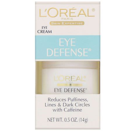 治療, 眼霜: L'Oreal, Eye Defense Eye Cream, 0.5 fl oz (14 g)