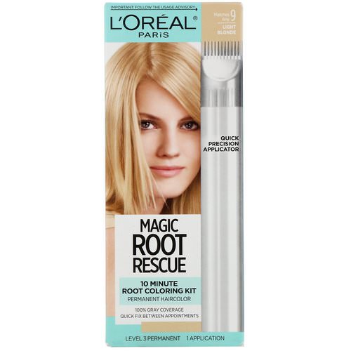 L'Oreal, Magic Root Rescue, 10 Minute Root Coloring Kit, 9 Light Blonde, 1 Application Review