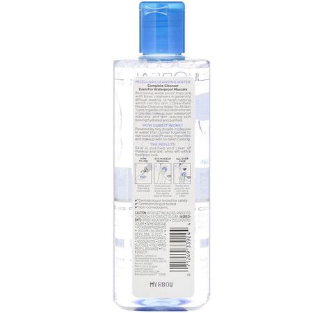 濕巾, 卸妝水: L'Oreal, Micellar Cleansing Water, All Skin Types, 13.5 fl oz (400 ml)