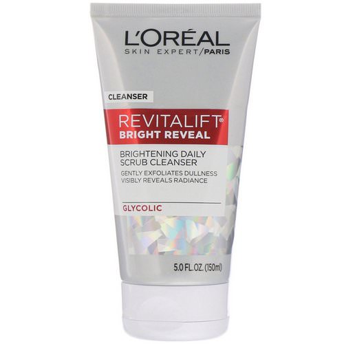 L'Oreal, Revitalift Bright Reveal, Brightening Daily Scrub Cleanser, 5 fl oz (150 ml) Review