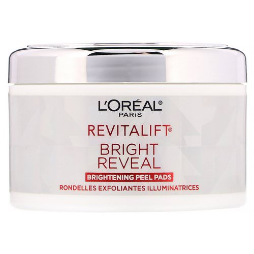 L'Oreal, Revitalift Bright Reveal, Brightening Peel Pads, 30 Pre-Soaked Pads Review