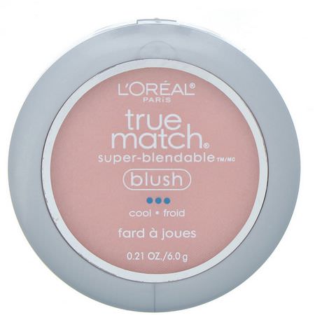 臉紅, 臉部: L'Oreal, True Match Super-Blendable Blush, C1-2 Baby Blossoms, .21 oz (6 g)