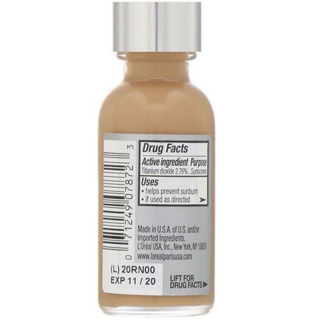 基礎, 臉部: L'Oreal, True Match Super-Blendable Makeup, N6 Honey Beige, 1 fl oz (30 ml)