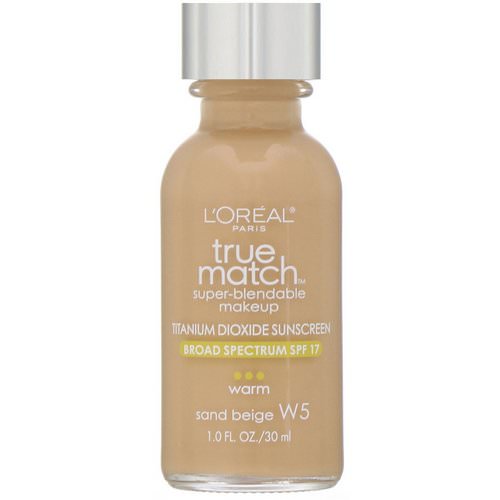 L'Oreal, True Match Super-Blendable Makeup, W5 Sand Beige, 1 fl oz (30 ml) Review